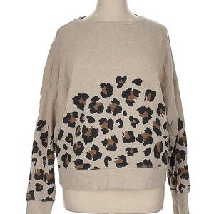 Cabana by Crown and Ivy sweatshirt cheetah print. Size L NWOT. RB